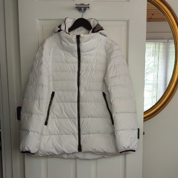 Herno Laminar Women's White Gortex Down Puffer Jacket, size 46 / US 10 - Picture 2 of 11